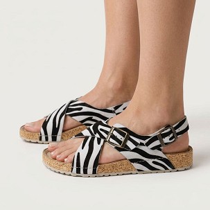 TOSCANA zebra szandál